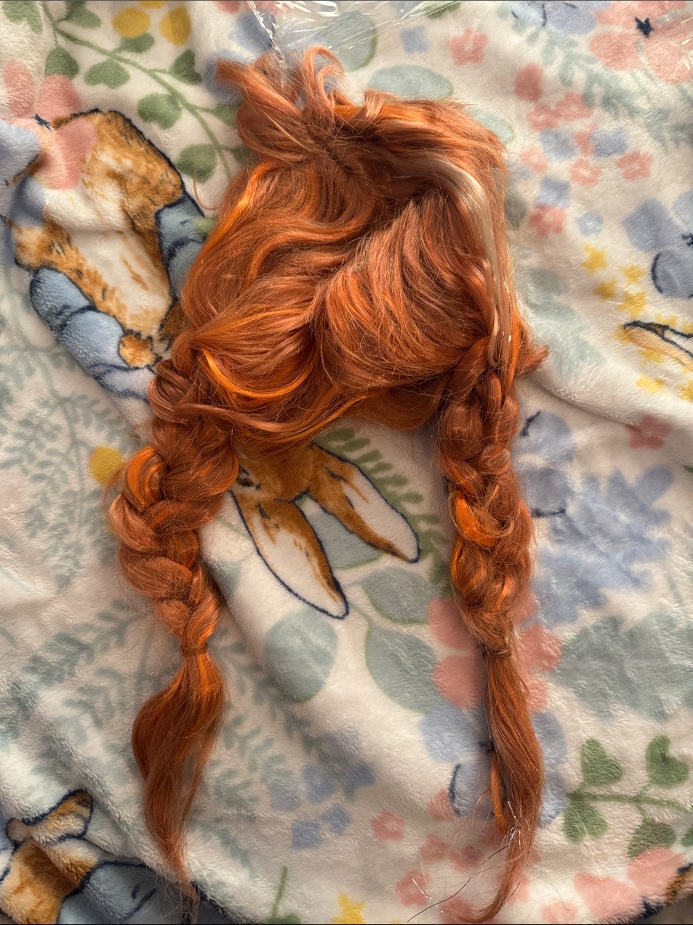 Synthetic Anna’s Braided Hairpiece - Vibrant Copper Red